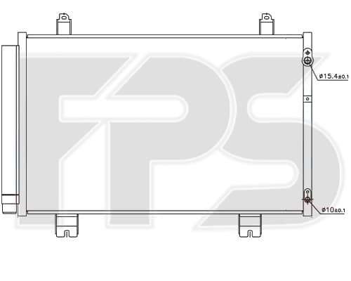 Радіатор кондиціонера Lexus LS 2007-2013, 8846050200, 8846050201