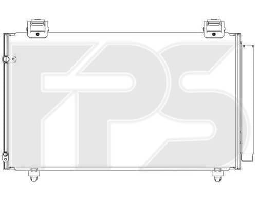 Радіатор кондиціонера Toyota Corolla 2005-2007, 8845002150, 8845002170, 8845012230, 8845012231, 8845013030, 8845013031, 8846002110, 8846002150