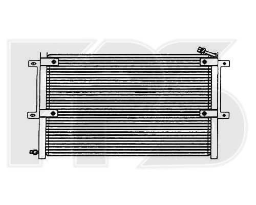 Радіатор кондиціонера Seat Ibiza / Cordoba / Inca 1993-1999, 6K0820413, 6K0820413A, 6K0820413B, 6K0820413C