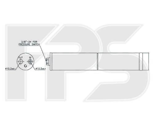 Осушувач Кондиціонера Nissan Primera 2002-2008, 921314M420, 921316M010, 92131AU420, 92131BM405, 92131BM40A, 92131BM40B, 921306M000, 921311DA0A, 921311DA1A, 921316M070, 92131BN405