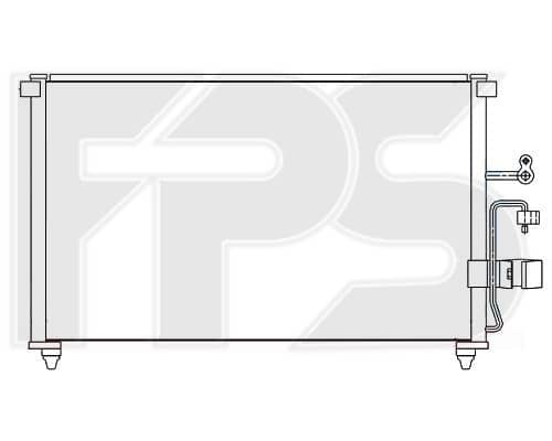 Радіатор кондиціонера Chevrolet Evanda 2003-2006, 96327357