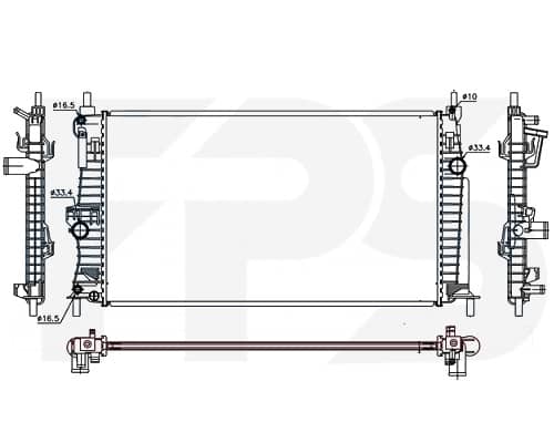 Радіатор Охолодження Mazda 3 2009-2012, Z6811520Y, Z6811520YA