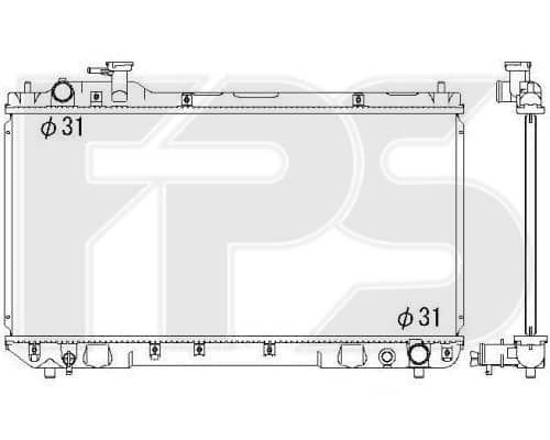 Радіатор Охолодження Toyota RAV4 1994-2001, 164007A470, 164007A471, 164007A490, 164007A49087, 164007A491