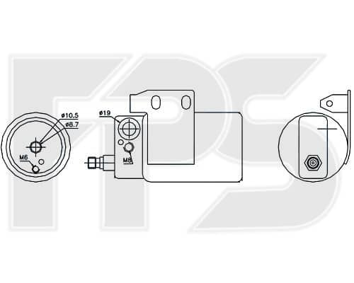 Осушувач Кондиціонера Opel Astra 1998-2009, 1618150, 59365, 90559848, 9117400, 9118897, 93170621