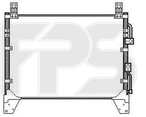 Радіатор кондиціонера Ssangyong Rexton 2006-2012, 6840008B00, 6840008B01