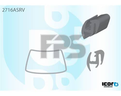 Молдінг Скла Гумовий Citroen C25 1981-1994