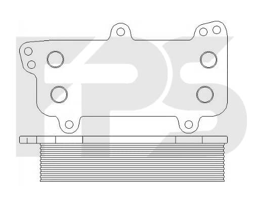 Радіатор Масляний Volkswagen Touareg 2002-2006, 070117021D