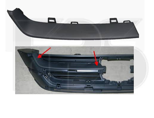 Полоска Пластикова Передня Ліва Honda CRV 2010-2012
