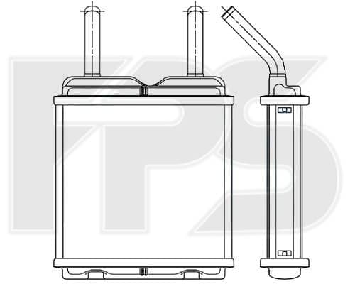Радіатор Пічки Opel Kadett 1985-1991, 1806110, 1806112, 3054182, 3058457