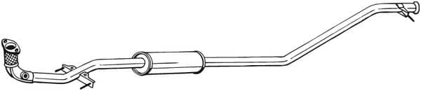 Глушник Посередені Hyundai i10 2008-2010, 286100X250, 286100X360