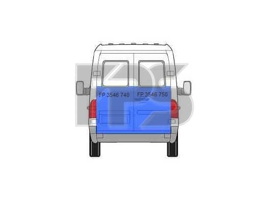 Ремчастина Металева Задня Права Mercedes-Benz Sprinter 1995-2000