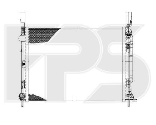 Радіатор Охолодження Renault Kangoo 2008-2013, 8200418329