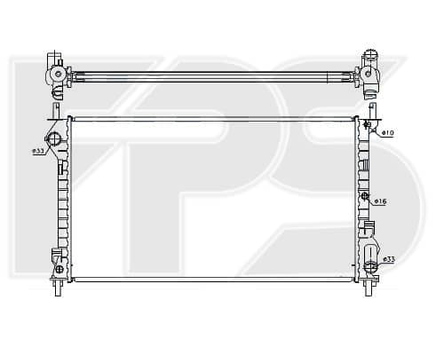 Радіатор Охолодження Ford Transit Connect / Tourneo Connect 2002-2009, 1365996, 1898102, 1898105, 2T148005FA, 2T148005FB, 4523720, 4571640, 4970673, 4979485, 4T168005GA, 5228316, 8T168005BA, 8T168005BB, 9T168005AA, 9T1Z8005A, ME4T168005GA, ME8T168005BB