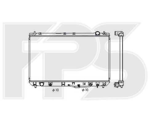 Радіатор Охолодження Toyota Camry 1997-2001, 164000A050, 164000A051, 164000A052, 164000A060, 164000A061, 164000A062, 1640020090, 1640020091, 1640020150, 16410YZZAB
