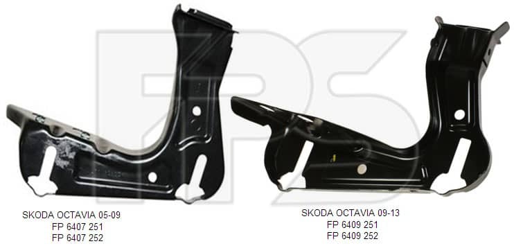Ремчастина Панелі Передня Права Skoda Octavia 2005-2009, 1Z0 805 072, 1Z0 805 072 A