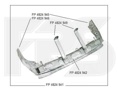 Кріплення Металеве Передня Права Mitsubishi Outlander 2012-2015