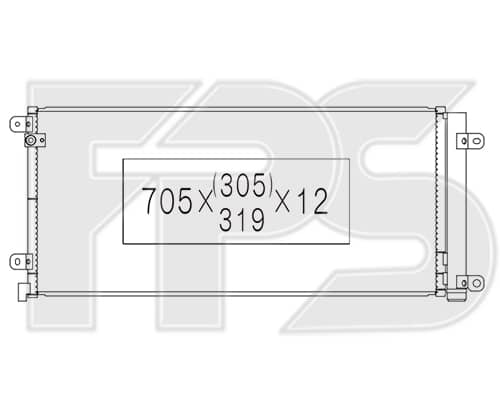Радіатор кондиціонера Honda Civic 2018-2021, 80100TBCA01, 80100TFSG01, 80100TFSG02
