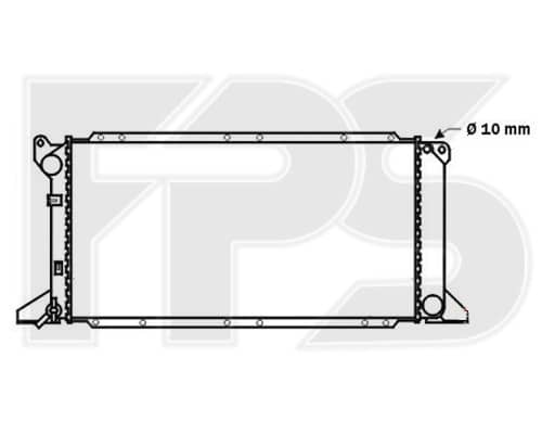Радіатор Охолодження Ford Transit 1995-2000, 1112703, 1671777, 7045711, 94VB8005DB, 94VB8005DC, ME94VB8005DC