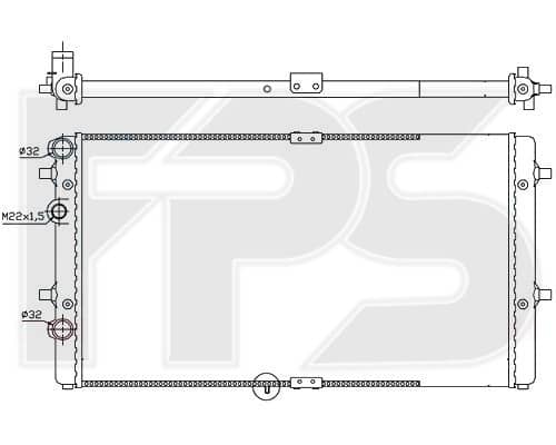 Радіатор Охолодження Seat Ibiza / Cordoba / Inca 1999-2002, 6K0121253AG, 6K0121253BC, 6KO121253AG, 6KO121253AM
