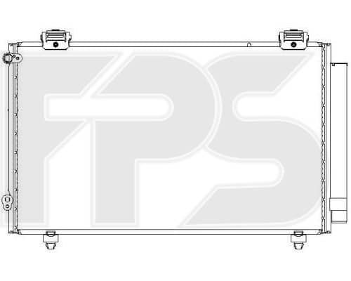 Радіатор кондиціонера Toyota Corolla 2002-2004, 8845002150, 8845002170, 8845012230, 8845012231, 8845013030, 8845013031, 8846002110, 8846002150, 8845002240, 8845002260, 8845002261, 8845012270