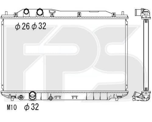 Радіатор Охолодження Honda Civic 2006-2011, 19010RNAA01, 19010RNAA51, 19010RNAJ51, 19010RNBC51