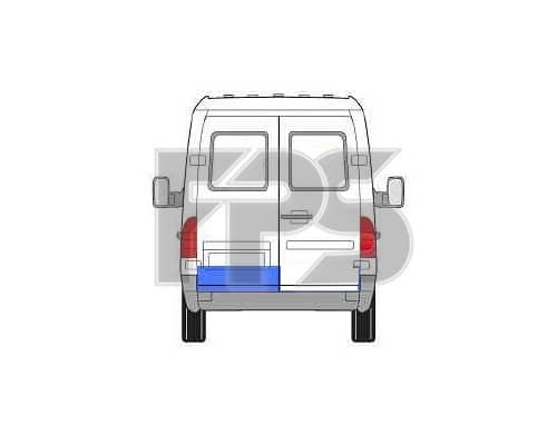 Ремчастина Металева Задня Ліва Mercedes-Benz Sprinter 1995-2000