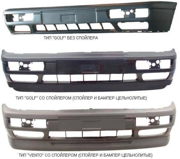 Бампер Передній Правий Volkswagen Golf 1991-1997