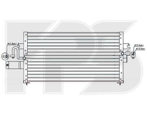 Радіатор кондиціонера Nissan Primera 1991-1996, 9211060J00