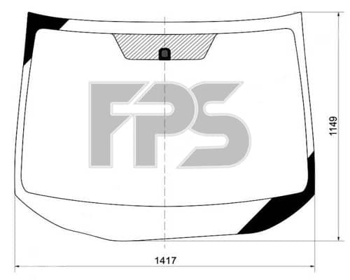 Скло Автомобільне(вітрове) Honda Civic 2011-2013