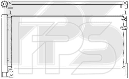 Радіатор кондиціонера Toyota Auris 2012-2015, 8845002430, 884A002270