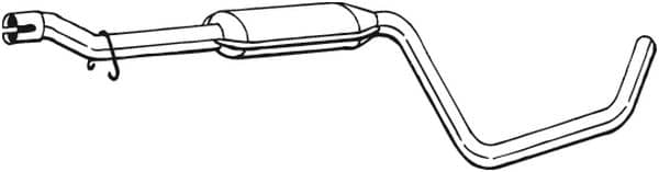 Глушник Посередені Volvo 440/460 1988-1996, 3461081, 3467682