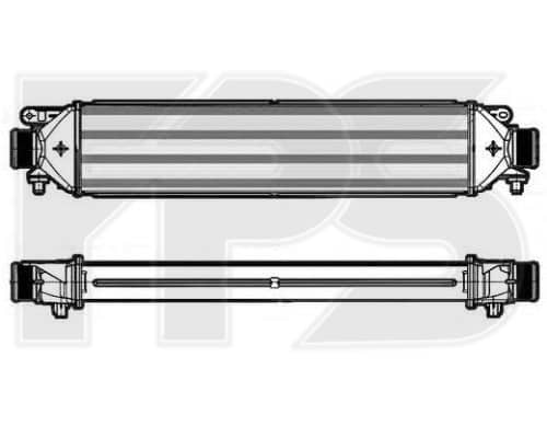 Радіатор наддуву FIAT DOBLO 2010-2015
