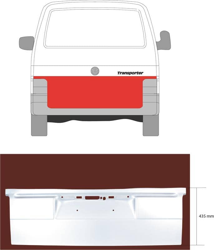 Ремчастина Металева Передня Права Volkswagen Transporter 1990-2003