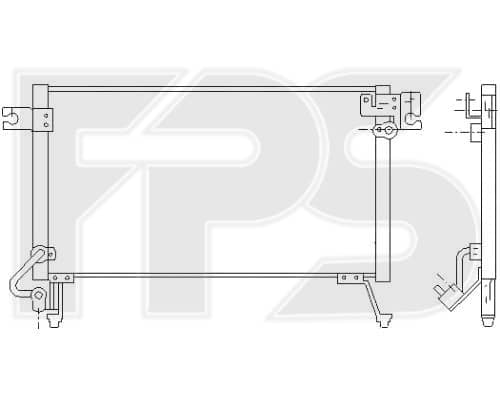 Радіатор кондиціонера Mitsubishi Pajero 1991-1999, MR117391