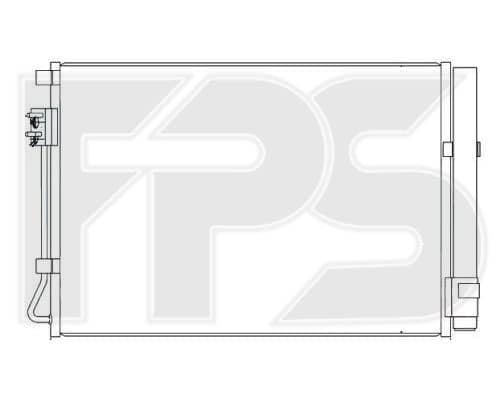 Радіатор кондиціонера Hyundai Accent 2011-2019, 976061R000, 976061R050, 976061S000, 976062V000, 976064L000, S976061R000