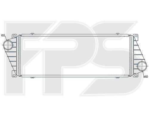 Радіатор Наддуву Mercedes-Benz Sprinter 1995-2000, 2D0145805, 5104119AA, 9015010701, A9015010701