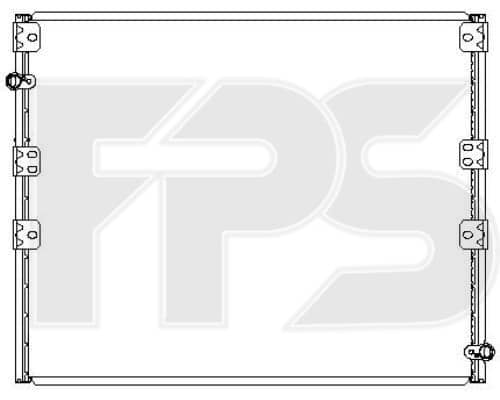 Радіатор кондиціонера Toyota Land Cruiser Prado 1996-2003, 8846060240
