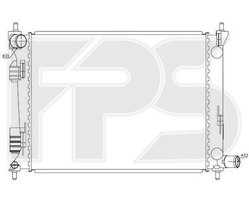 Радіатор Охолодження Hyundai Accent 2011-2019, 253101R000, 253101R010