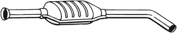 Глушник Посередені Renault Megane 1999-2002, 7700431965