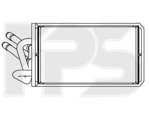 Радіатор Пічки Ford Transit 2000-2006, 4042576, 4166487, YC1H18B539BA, YC1H18B539BB