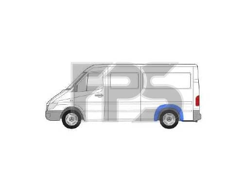 Ремчастина Металева Задня Права Mercedes-Benz Sprinter 1995-2000