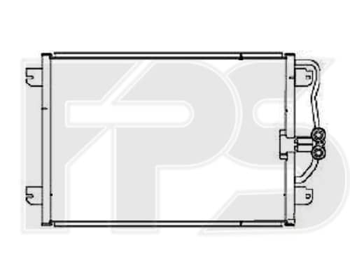 Радіатор кондиціонера Renault Megane 1995-1999, 7700425843, 7700432392, 8660002516