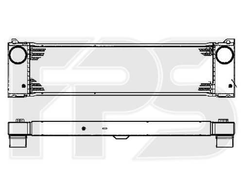 Радіатор Наддуву Mercedes-Benz Viano 2003-2010, 6395010301, A6395010301