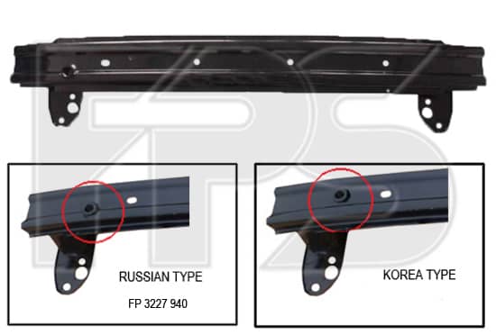 Шина Бампера Передня Права Hyundai Accent 2011-2019
