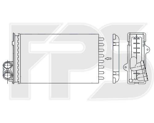 Радіатор Пічки Peugeot 405 1987-1996, 644858, 644859, 644874, 644877, 6464C8