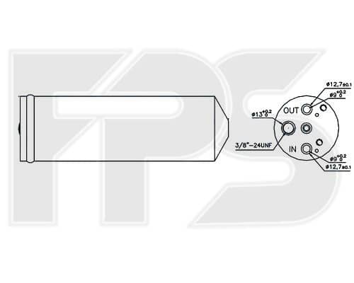 Осушувач Кондиціонера Mitsubishi Colt 1992-1996, 92130-53B00, 921312J965, 921313E600, 92131-4E100, 92131-4E110, 92131-53F00, 92131-60J00, 92131-60J01, 9213177J00, 92131-7E210, 92131-7E220, 92131-7F000, 92131-85E00, 92131-85E16, 92131-96E01
