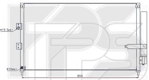 Радіатор кондиціонера Honda Civic 2006-2011, 80110SNAA01, 80110SNBA41, 80110SNBA42, 80110SNBA43