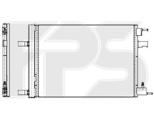 Радіатор кондиціонера Chevrolet Cruze, 13267648, 13377762, 39010911, 1850136, 1850219, 23305638, 1850754, 39074866, 39140127