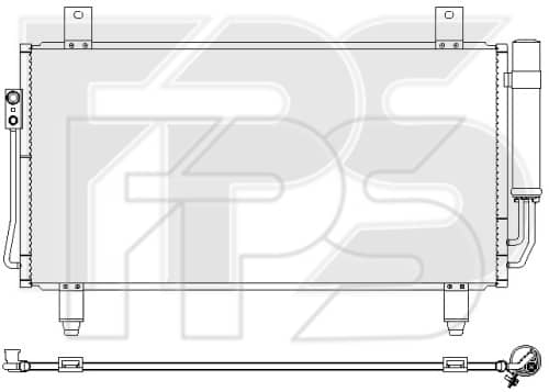 Радіатор кондиціонера Mitsubishi Outlander 2012-2015, 7812A218, 7812A220, 7812A394
