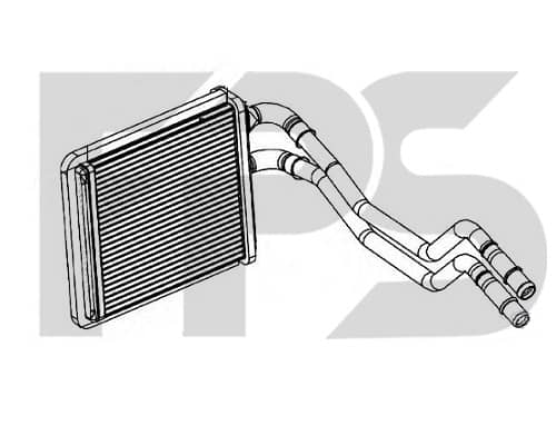 Радіатор Пічки Ford Fiesta 2013-2019, 1573046, 1740613, 1743436, 8V5118B539AA, 8V5118B539AB, 8V5118B539AC